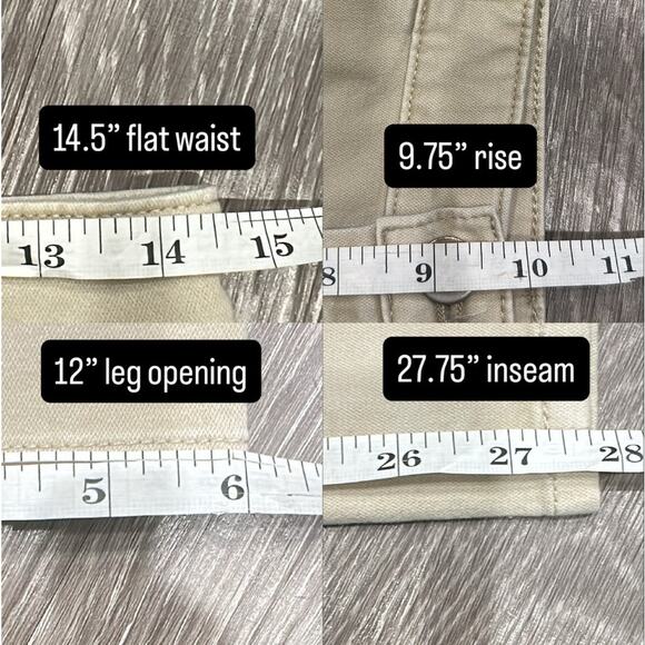 AG Adriano Goldschmied Caden Tailored Trouser Light Taupe Size 25 Career Office - Picture 11 of 11